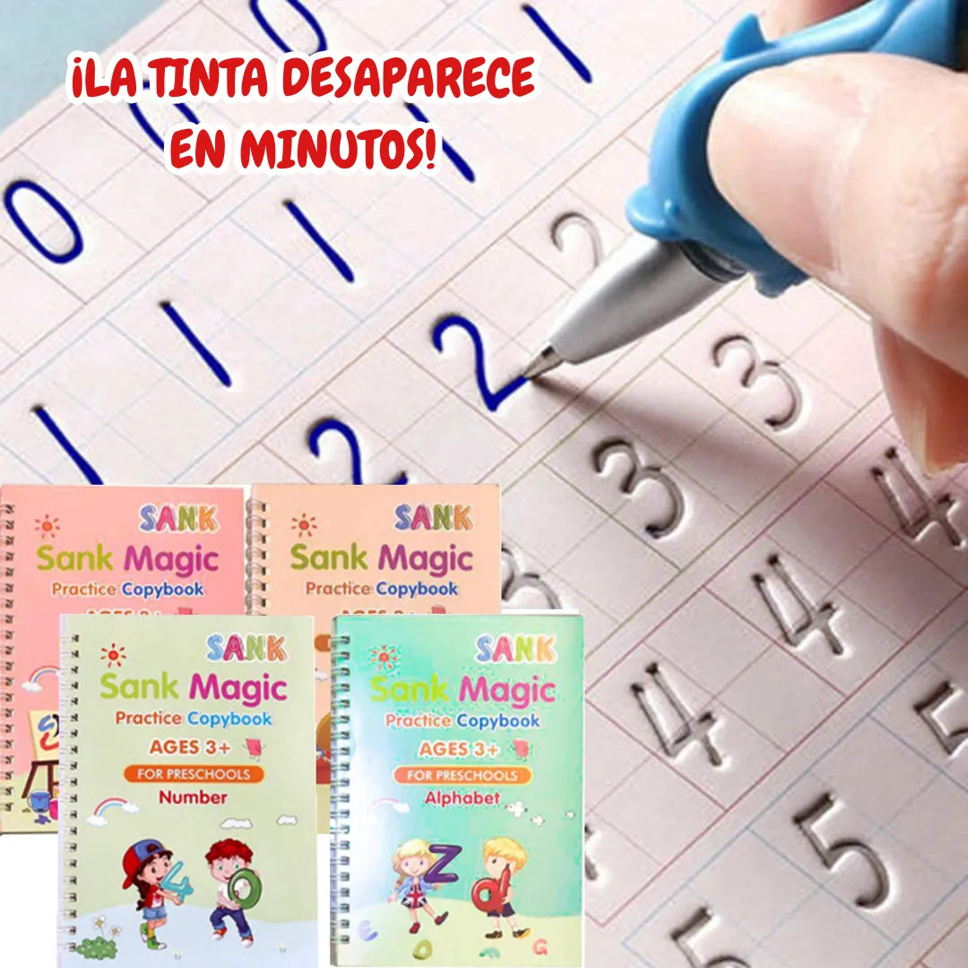 Libros de caligrafía Kit 4 unidades